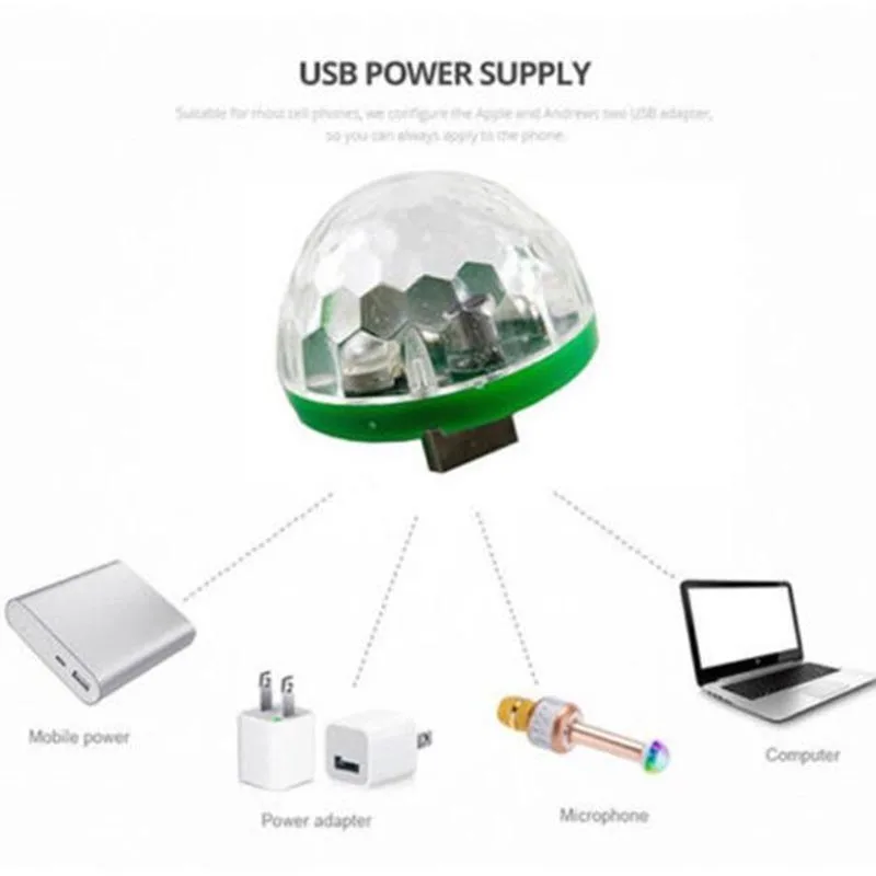 Светодиодсветильник мини лампа RGB для дискотеки 5 В USB|Эффект освещения сцены| |