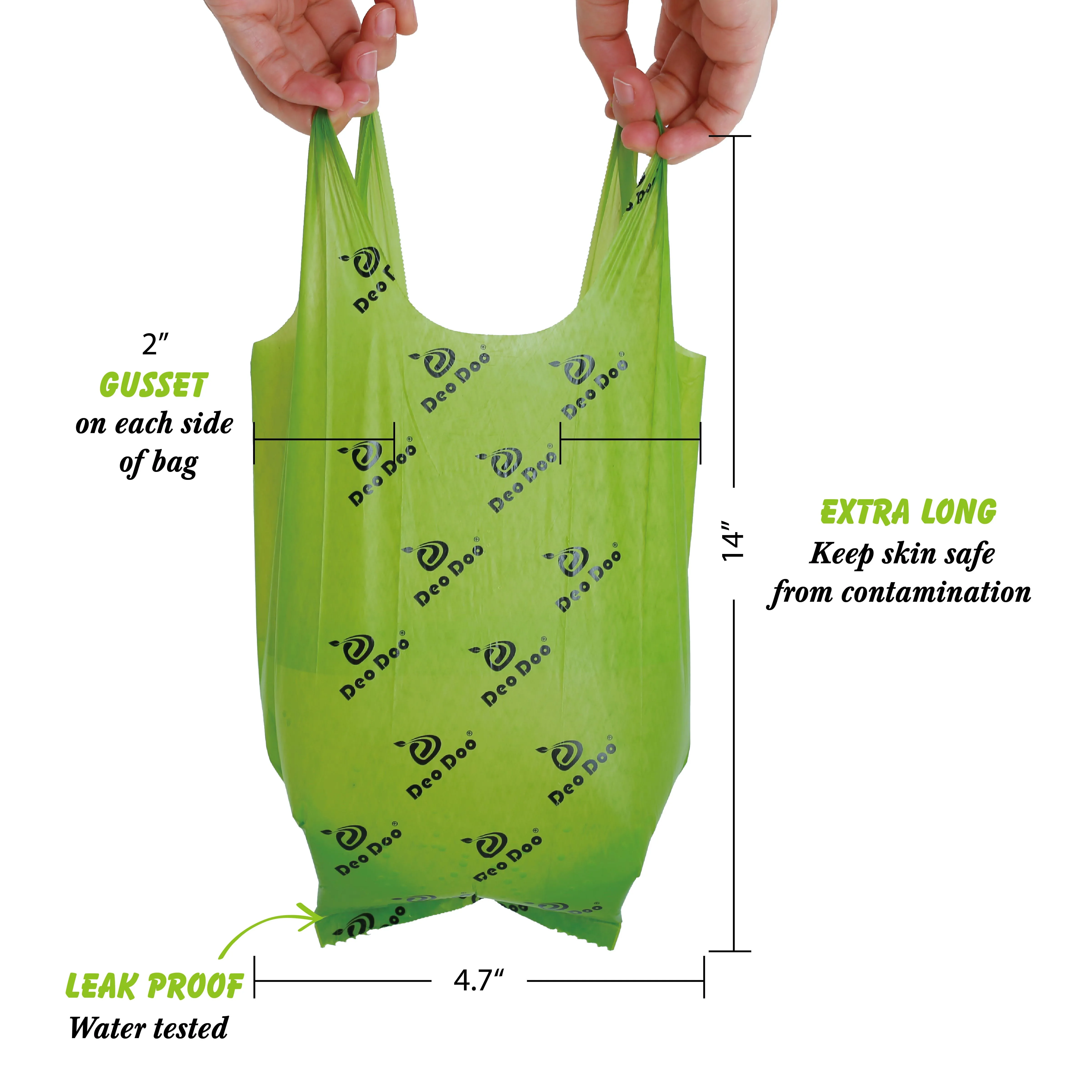 Dog Poop Bag with Handle Biodegradable Sakura Scented Thick Pet Waste Refills in Rolls Dispenser | Дом и сад