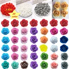 200 шт., декоративные красные розы, 3,5 см