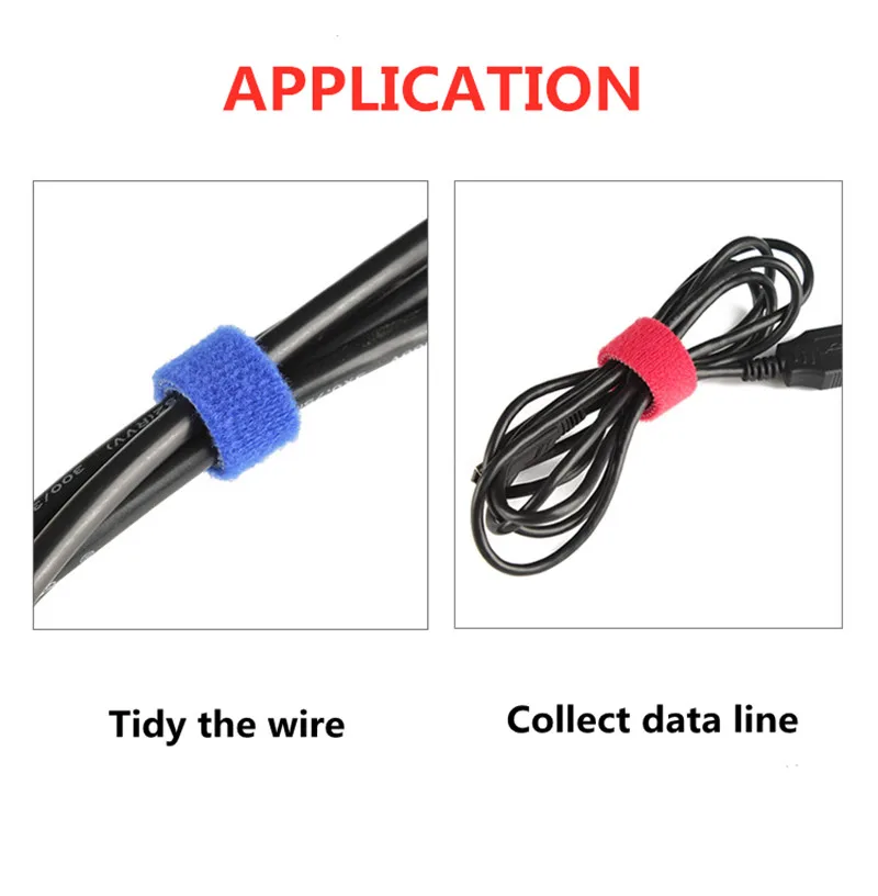 5-метровая лента на липучке для завязывания проводов и передачи данных |
