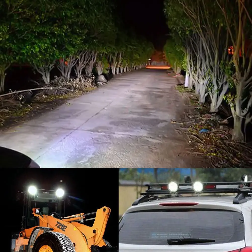 2 шт. 4 дюйма 27 Вт Светодиодная рабочая лампа точечный луч рабочий светильник s 12 в