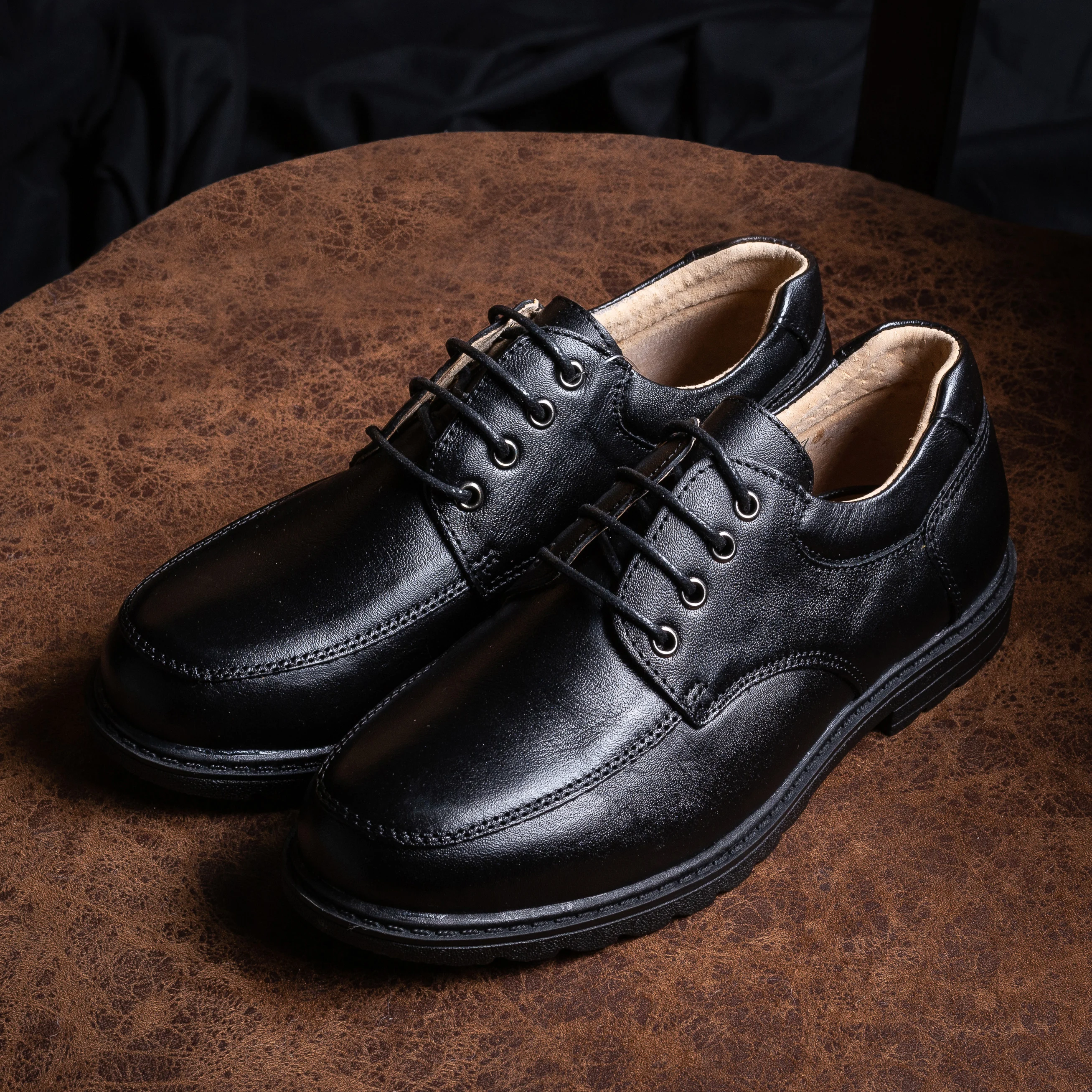 Классическая Кожаная школьная форма AHANNIE для мальчиков детская обувь на шнуровке