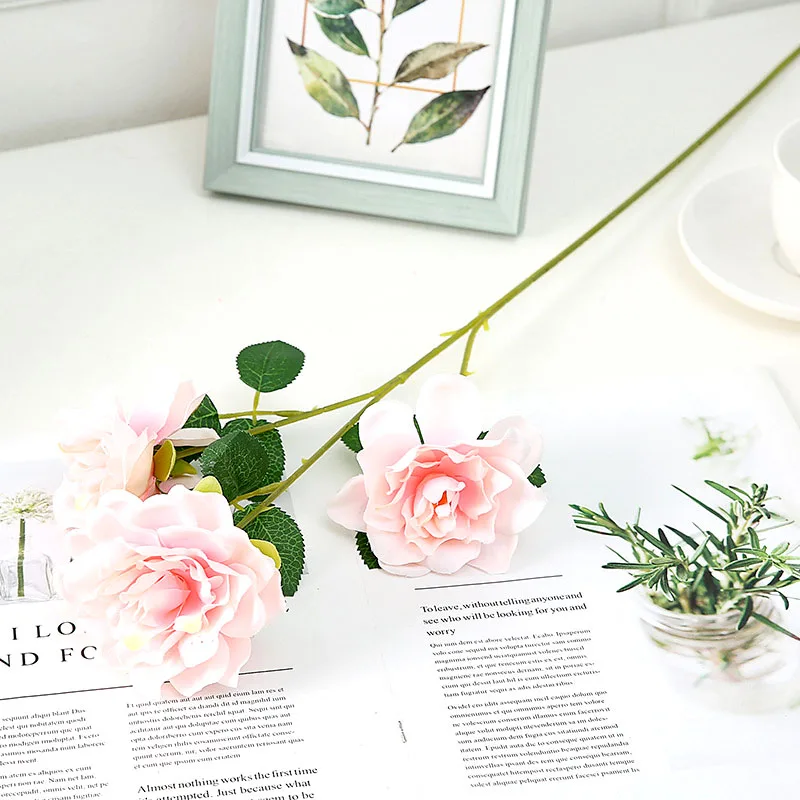 Искусственные красные цветы азалии 9 см высококачественные устойчивые к