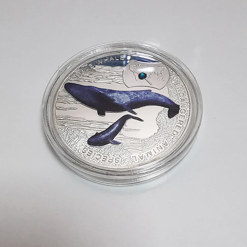 Памятные монеты с изображением красивой африканской дикой природы животных