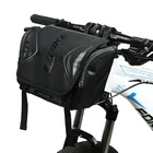 Водонепроницаемые сумки на руль велосипеда, нейлоновая Жесткая Сумка для горного велосипеда, электрического скутера или камеры, непромокаемая сумка черного цвета объемом 3 л