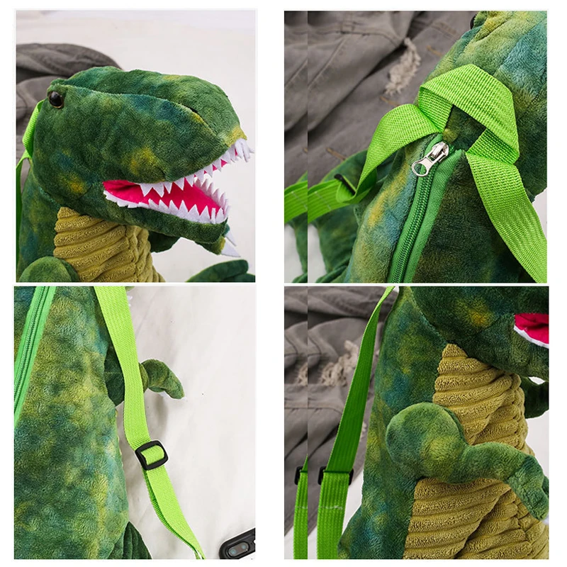 

Children's Plush Backpack Animal Cartoon 3D Dinosaur Baby School Bag Boy Girl Cute Animal Pattern Travel Bag Toy Gift Baby Bag