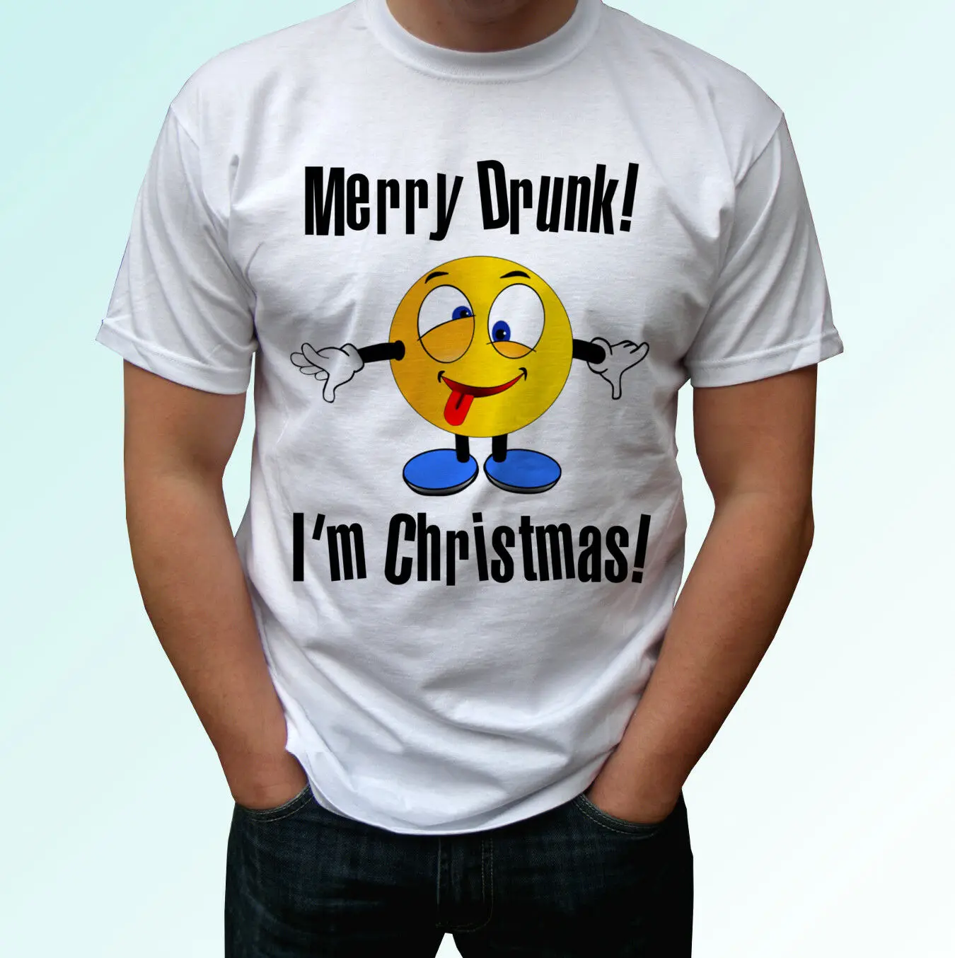Im drunk. Майки с шутками мемы. Im Santa t-Shirt.