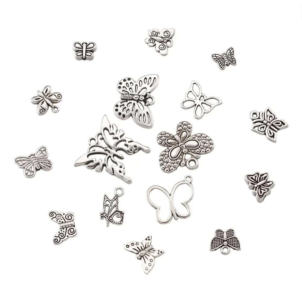 Подвеска бабочка из сплава в тибетском стиле 1 комплект Очаровательное украшение