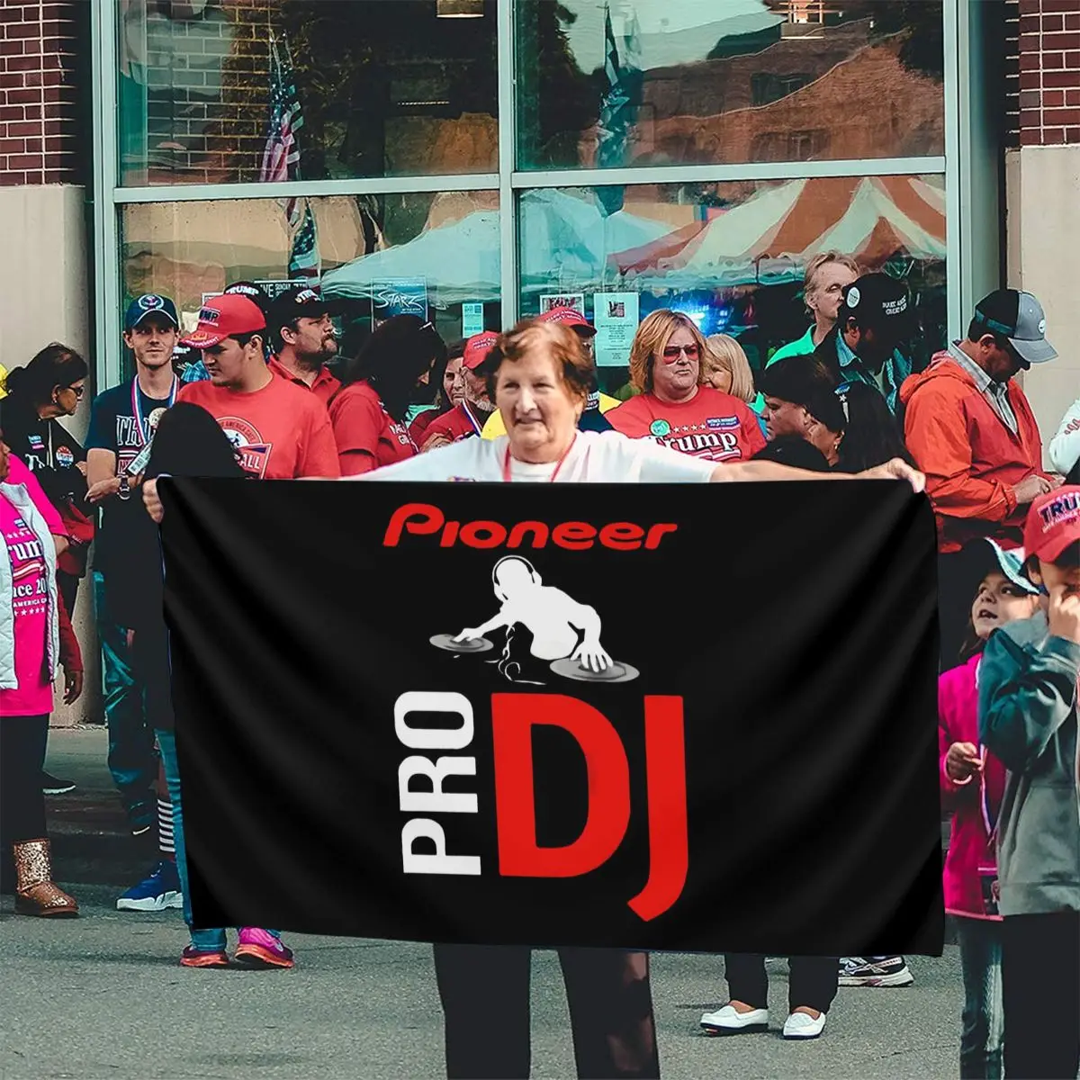 

New Pioneer Pro Dj Music System Logo Black Mens Size S'3Xl Hot Halloween Stylish Funny Flag