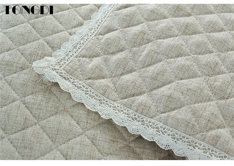 

Tongdi Modern Thick Luxury Sofa Cover Elegant Towel Lace Convenient Slipcover Anti-skid Seat Couch Decor For Parlour Living Room