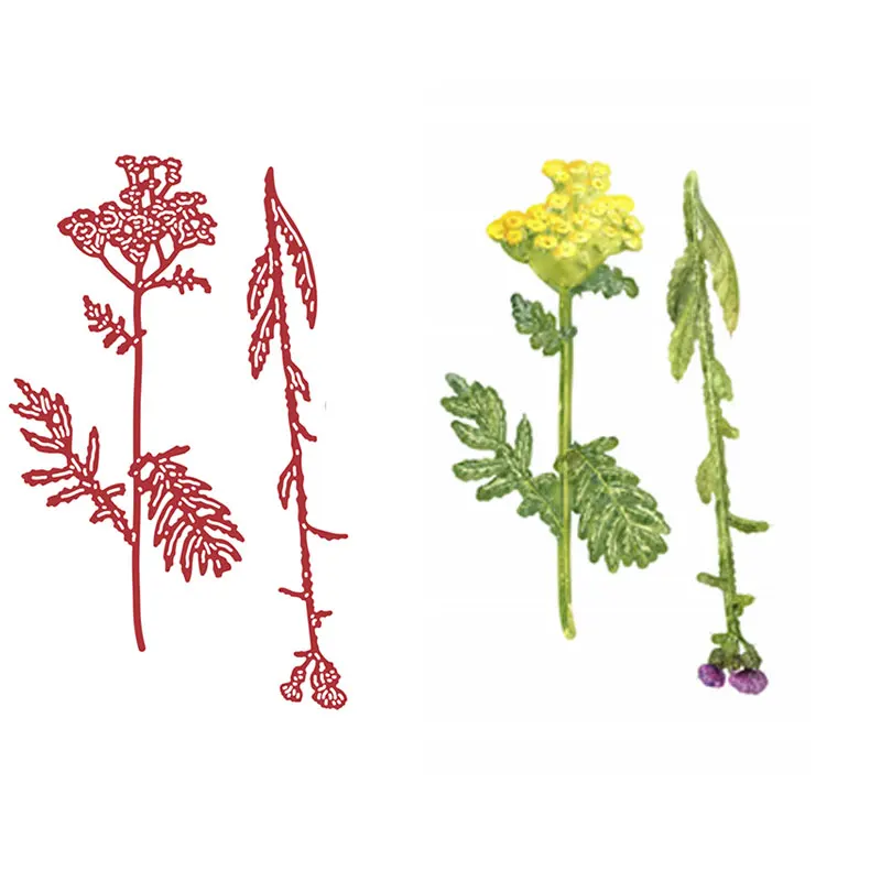 

Tansy And Thistle Cutting Dies Scrapbook Diary Decoration Stencil Embossing Template DIY Greeting card handmade New 2021
