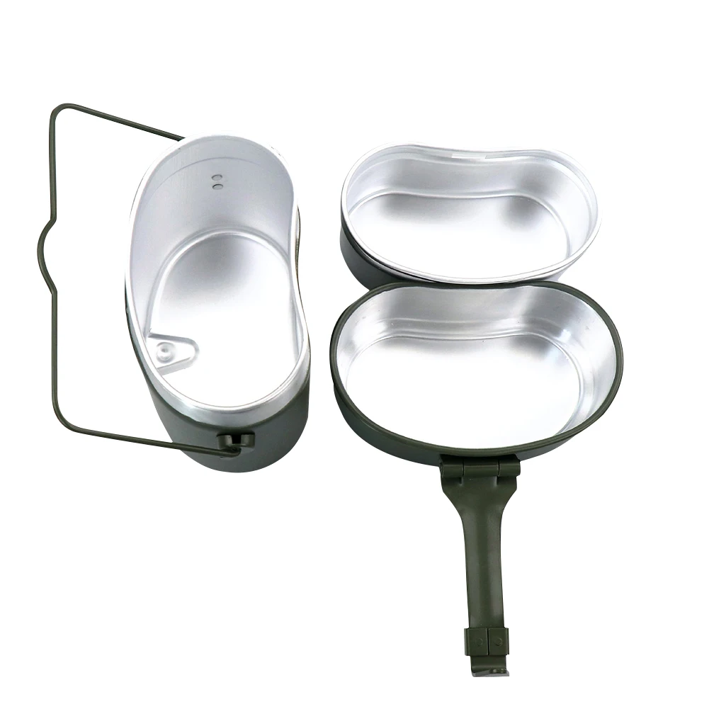 

3pcs Outdoor Camping Aluminum Alloy Lunch Box Fruit Vegetable Container Portable Travel Bento Box Snack Container