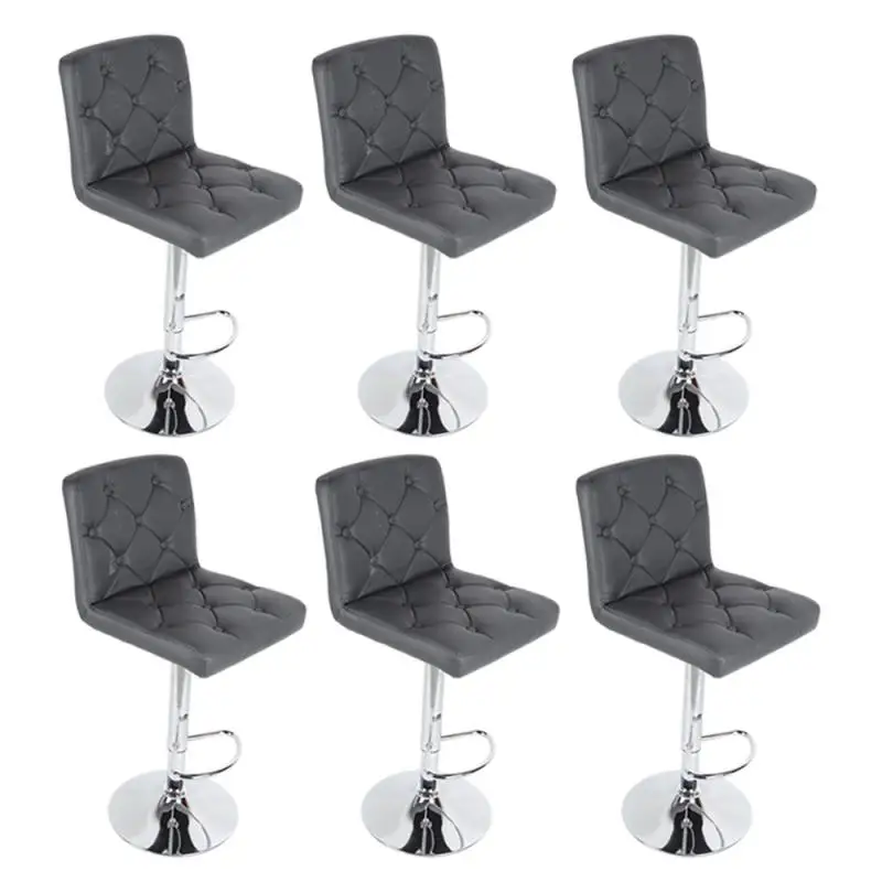 

Современный набор из 2 барных стульев, барный стул, высокий стул с подставкой для ног, черные стальные стулья для гостиной, кухни, обеденные с...