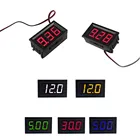 Цифровой вольтметр, постоянный ток 4,5 В-30 В с красной, синей, зеленой панелями на выбор для автомобиля 6 В 12 В