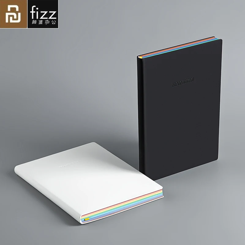 

Блокнот Youpin Fizz из радужной кожи, A5, утолщенный, со счетом, для творчества, модный дневник, Дневник для студентов, новинка 2020