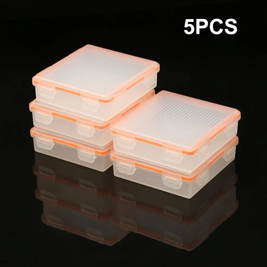 Водонепроницаемый чехол для хранения Soshine 4 Cell 18650 5 шт. прозрачный аккумулятора