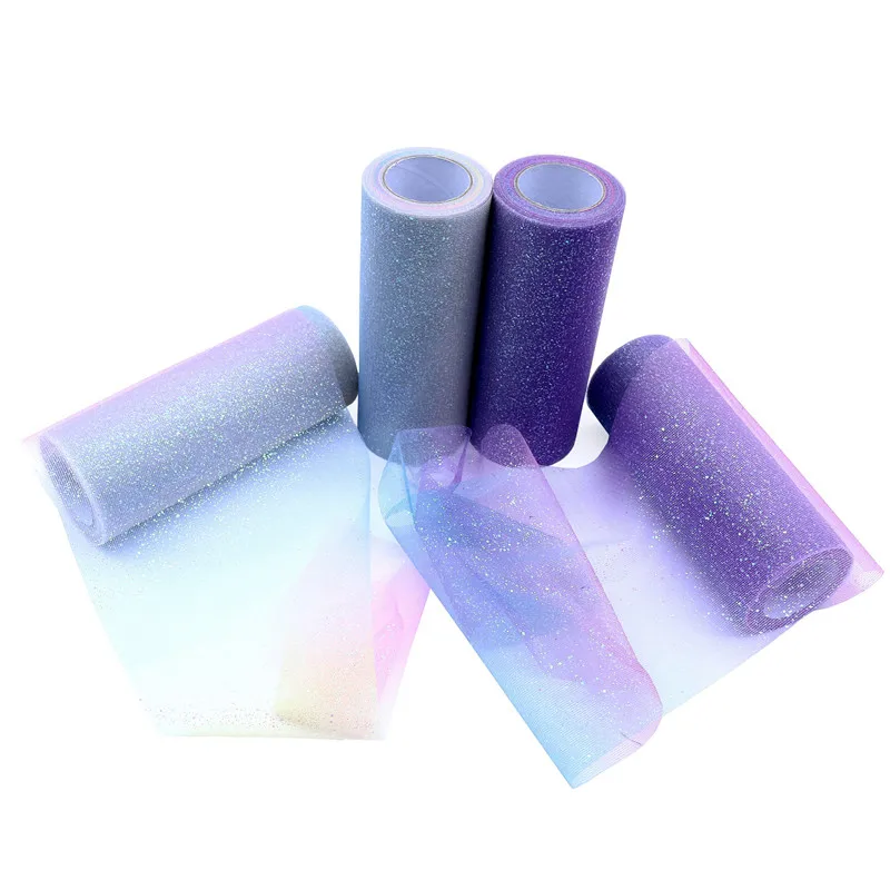 Радужные Блестки 10 ярдов Тюлевая ткань сделай сам юбка пачка для будущей мамы