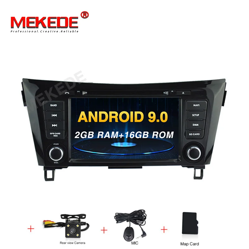 16G DVD camera MEKEDE 8core 4G ram 64G rom HD экран автомобиля радио Android9.0 для Nissan qashqai X-Trail- gps навигатор dvd плеер - Цвет: 16G DVD camera