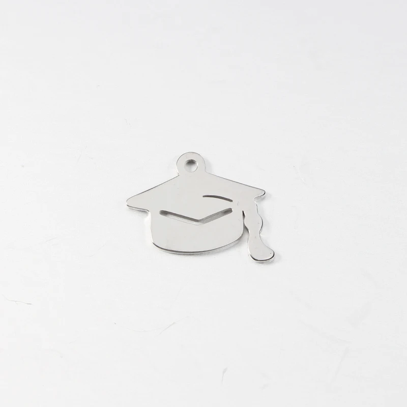 

Mirror Polished Stainless Steel Charms Gold Color Doctor Hat Charm for Jewelry Making 20PCS/LOT