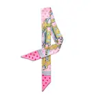 Модная сумка шарф высокого класса с рисунком сердечка связаны с запахом на одной ручке шелковый шарф маленький лента украшения сумка с шарфом ремень леди шарф JK07