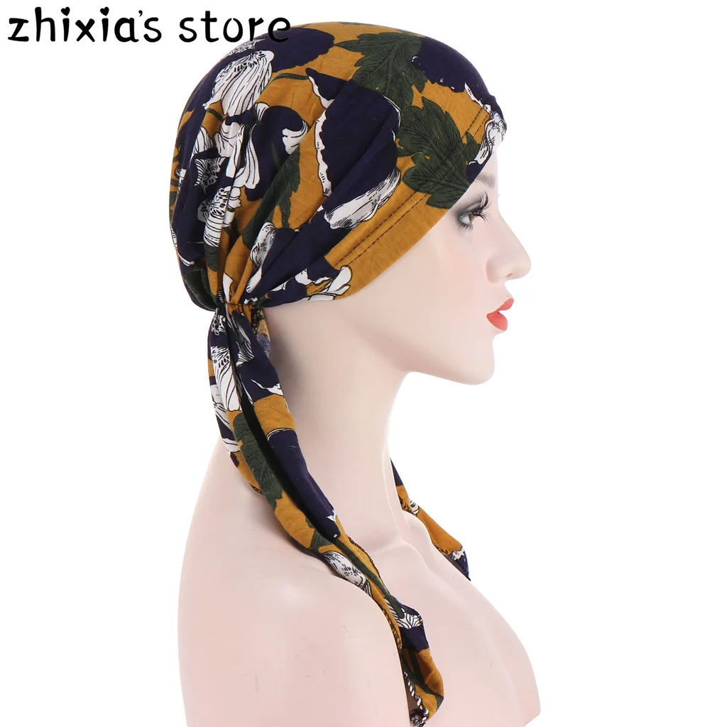 

New Fashion Muslim Inner Hijabs Hats Turban Head Cap Hat Beanie Ladies Hair Muslim Scarf Cap Hair Loss Muslim headscarf hat