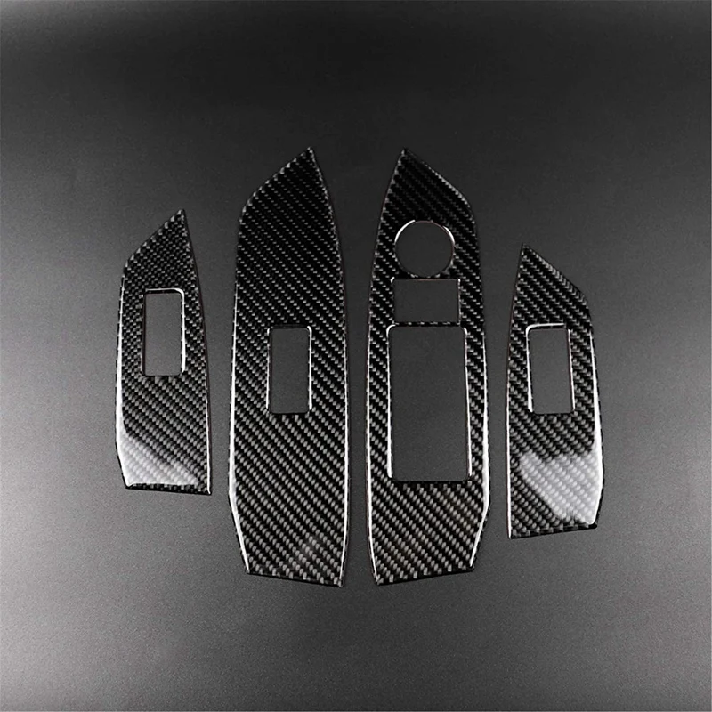 Подлокотник из углеродного волокна дверная ручка кнопка Подъема Окна панель