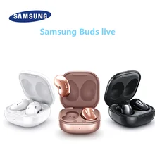 Original Samsung Galaxy Buds Live, BUDSLIVE True Wireless Earbuds w/Active Noise Cancelling Wireless Charging Case Red blue gold
