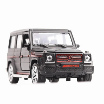 1/32 16 см плавление моделирование Mercedes G 65 AMG звук и свет задний черный сплав игрушка