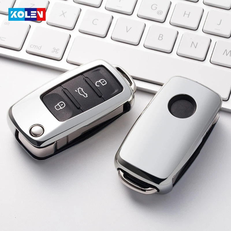 

Soft TPU Car Remote Key Cover Case For VW Volkswagen Polo Tiguan Passat B5 B6 B7 Golf 4 5 6 MK6 Jetta Lavida For Skoda Octavia
