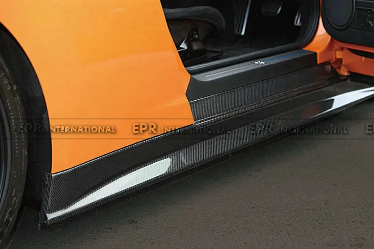 Автомобильный Стайлинг для R35 GTR GT R Zele стиль углеродное волокно боковая юбка