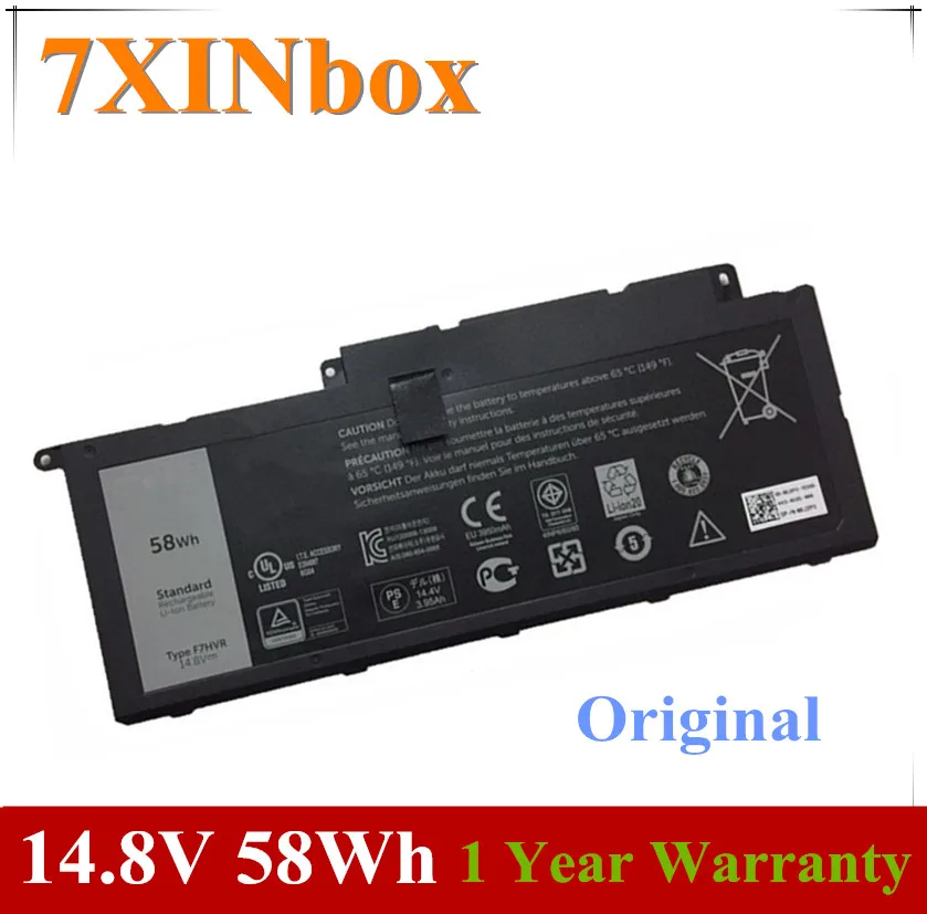Аккумулятор для ноутбука Dell Inspiron батарея 7XINbox 14 8 в 58Wh F7HVR G4YJM 062VNH T2T3J 17 7000 7737 7746 15 15r