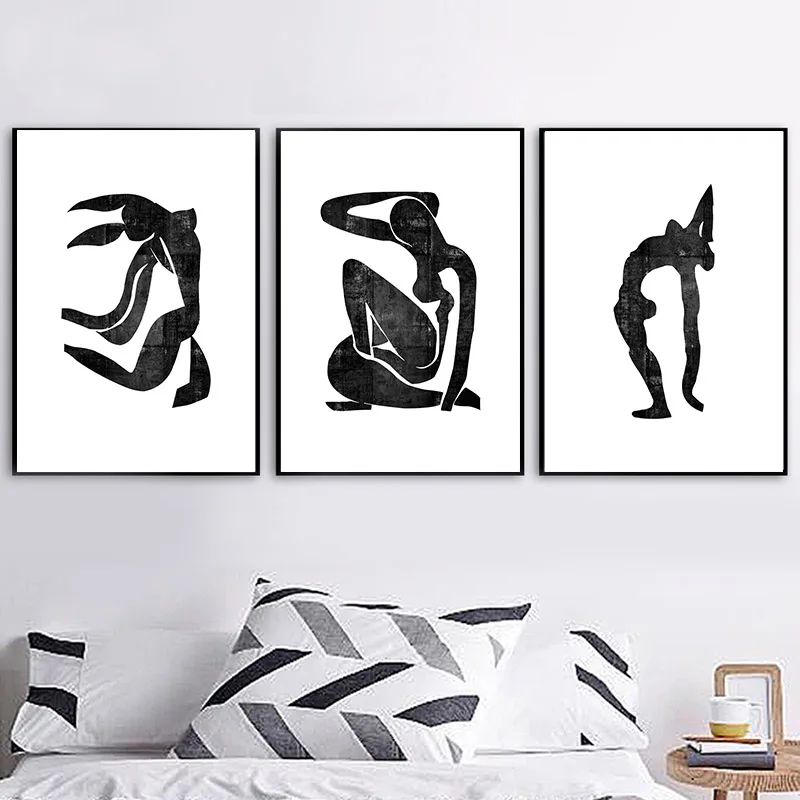 Абстрактный минималистичный холст для человеческого тела картина Современное