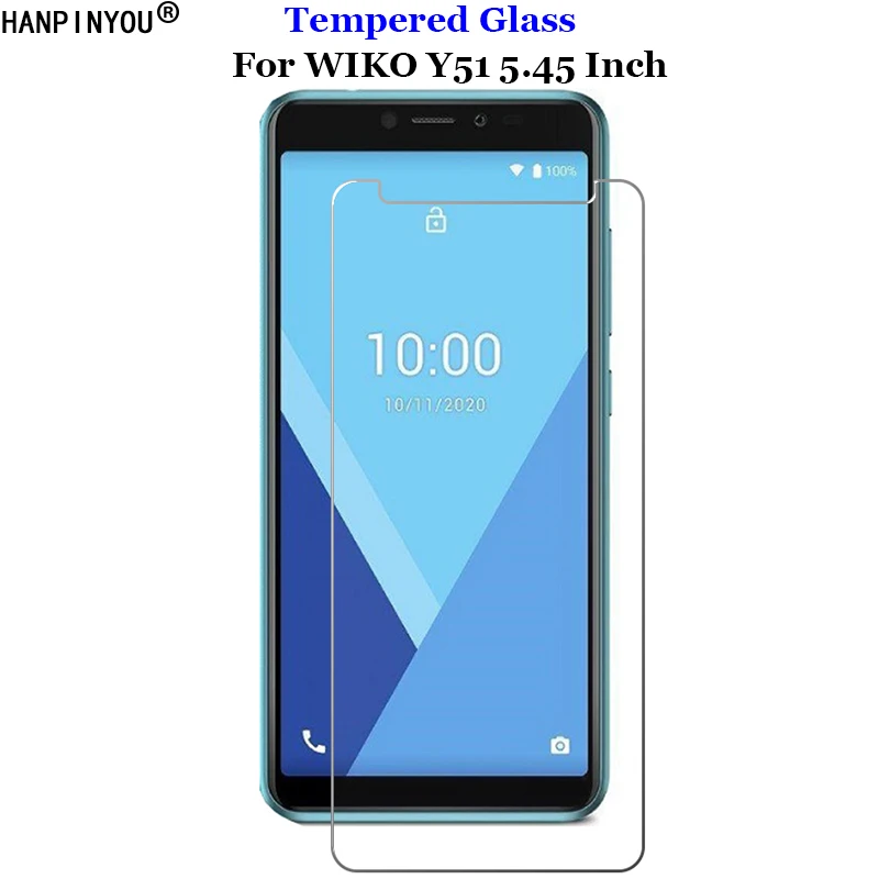 

For Wiko Y51 5.45" Clear Tempered Glass 9H 2.5D Premium Screen Protector Protection Film