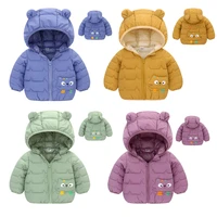 2021 boys girls hooded down jackets for kids coats autumn baby boy cartoon warm jacket toddler girl zipper jacket ski outerwear