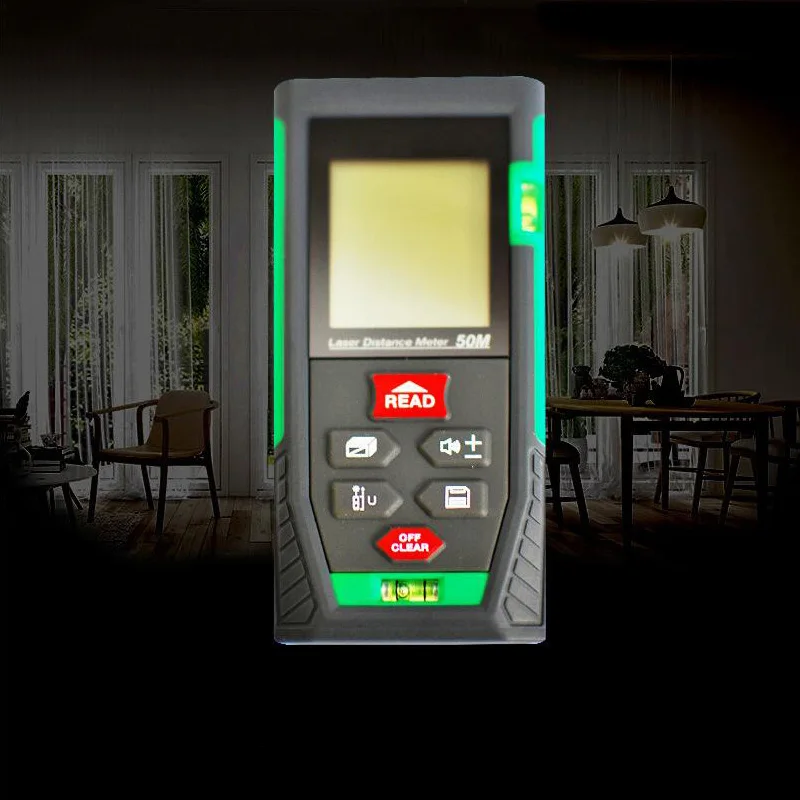 Лазерный дальномер с голосовым воспроизведением цифровой лазерный 50 м 70