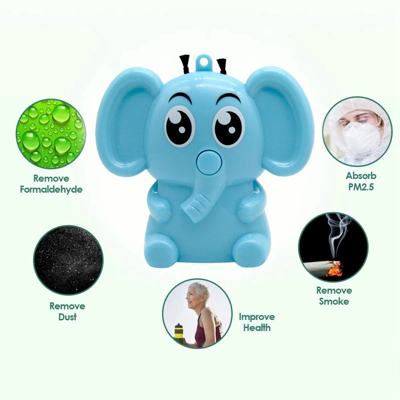 

HAEGER-Mini Portable Air Purifier Personal Travel, Home Cartoon Wearable Air Purifier Necklace USB Charging Air Cleaner