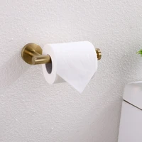 304 stainless steel roll paper holder wall mounted gold toilet paper holder bathroom hardaware set brushed tissue paper shelf