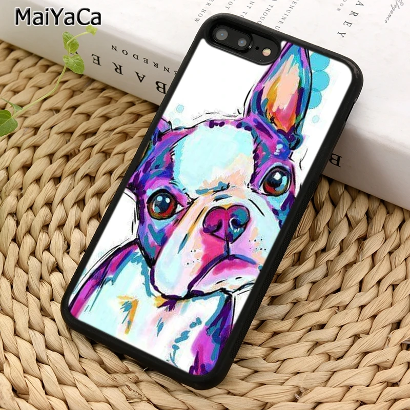 МайЯса Фундас Чехол для телефона с изображением бостон-терьера для iPhone 14 5 6S 7 8 плюс 11 12 13 Про X XR XS Макс Самсунг Галакси S21 S22 ультра он.