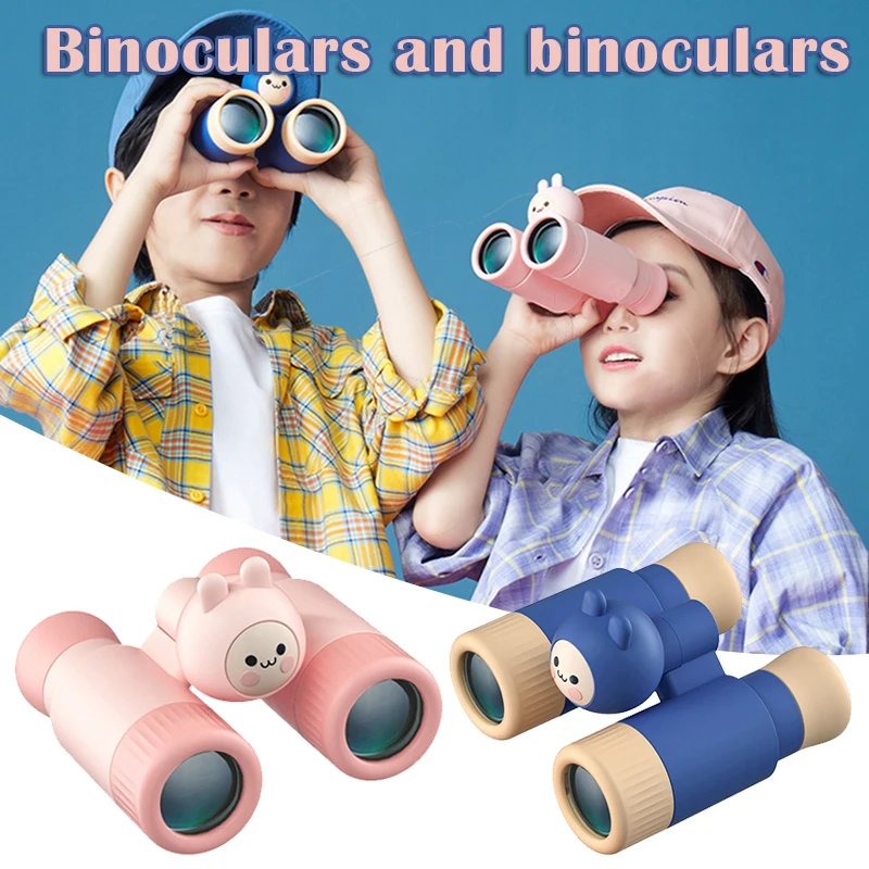 

Outdoor Exploration Detachable Binoculars Cute Cartoon Magnifying Glass Explorees Toys for Kids Children XR-Hot