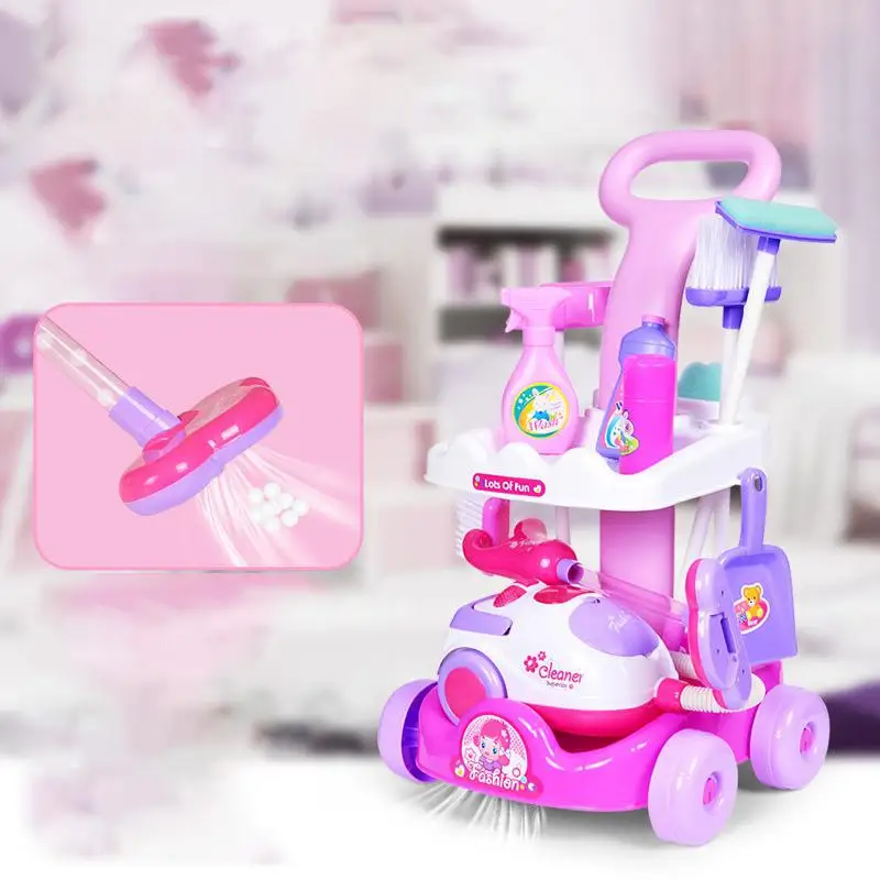 Набор детский для дома инструмент очистки каретки пылесос маленькая бытовая