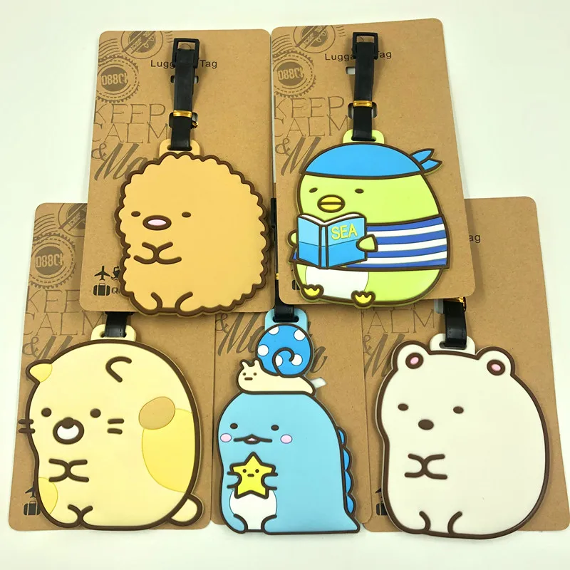 IVYYE Sumikko gurashi аниме аксессуары для путешествий багажная бирка на чемодан ID адреса