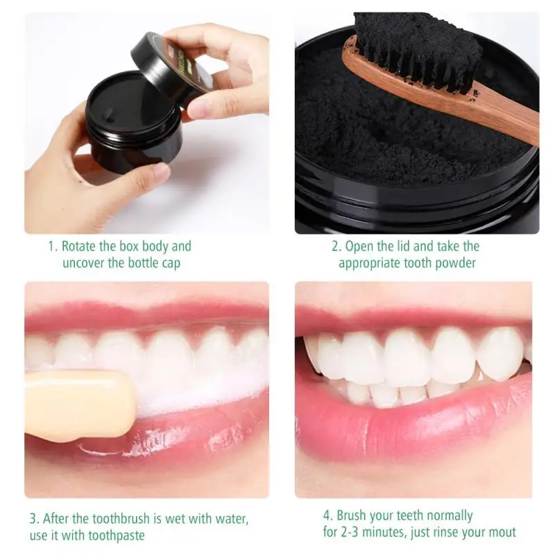 Натуральный активированный уголь бамбуковый порошок для отбеливания зубов