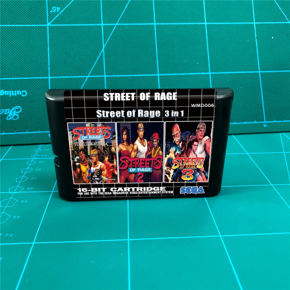 Street of Rage 3 в 1 (Street 2 3) 16 битный игровой картридж MD для консоли MegaDrive Genesis|Запасные