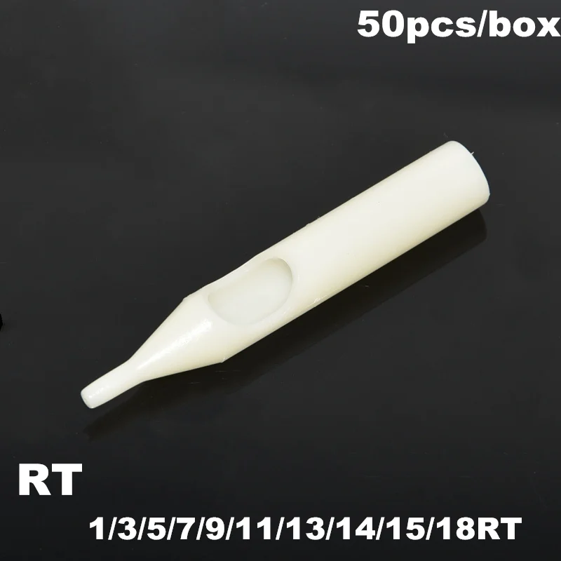 Коробка из 50 шт. круглых одноразовых насадок для татуировок размер