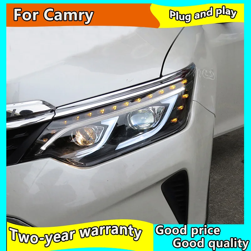 Автомобильный Стайлинг для Toyota 2015 2018 фара Camry светодиодная дальнего света camry LED DRL