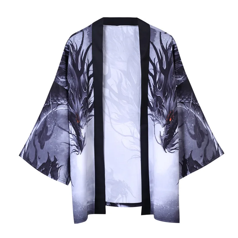 Мужской кардиган кимоно haori yukata костюм самурая пиджак рубашка|Одежда Азии и