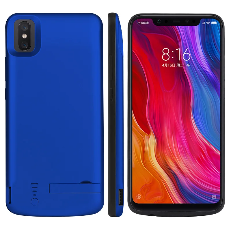 

Portable Battery Charger Case for Xiaomi Mi 8 6000mAh Power Bank Charging Case Silicon Battery Cover Power Cases for Xiaomi Mi 8