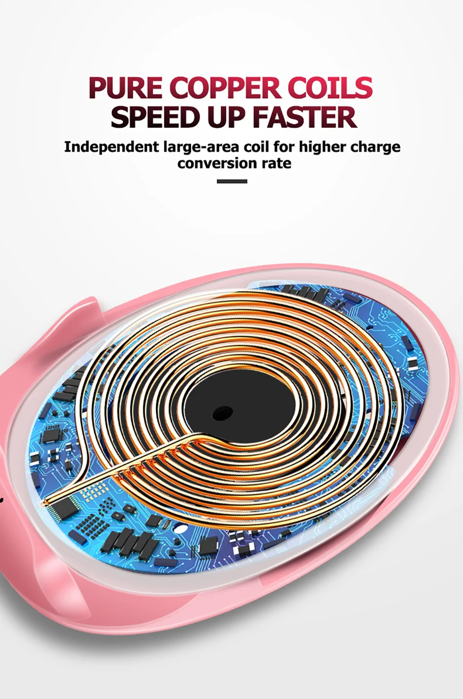 Портативный заполняющий светильник зеркало беспроводное зарядное устройство