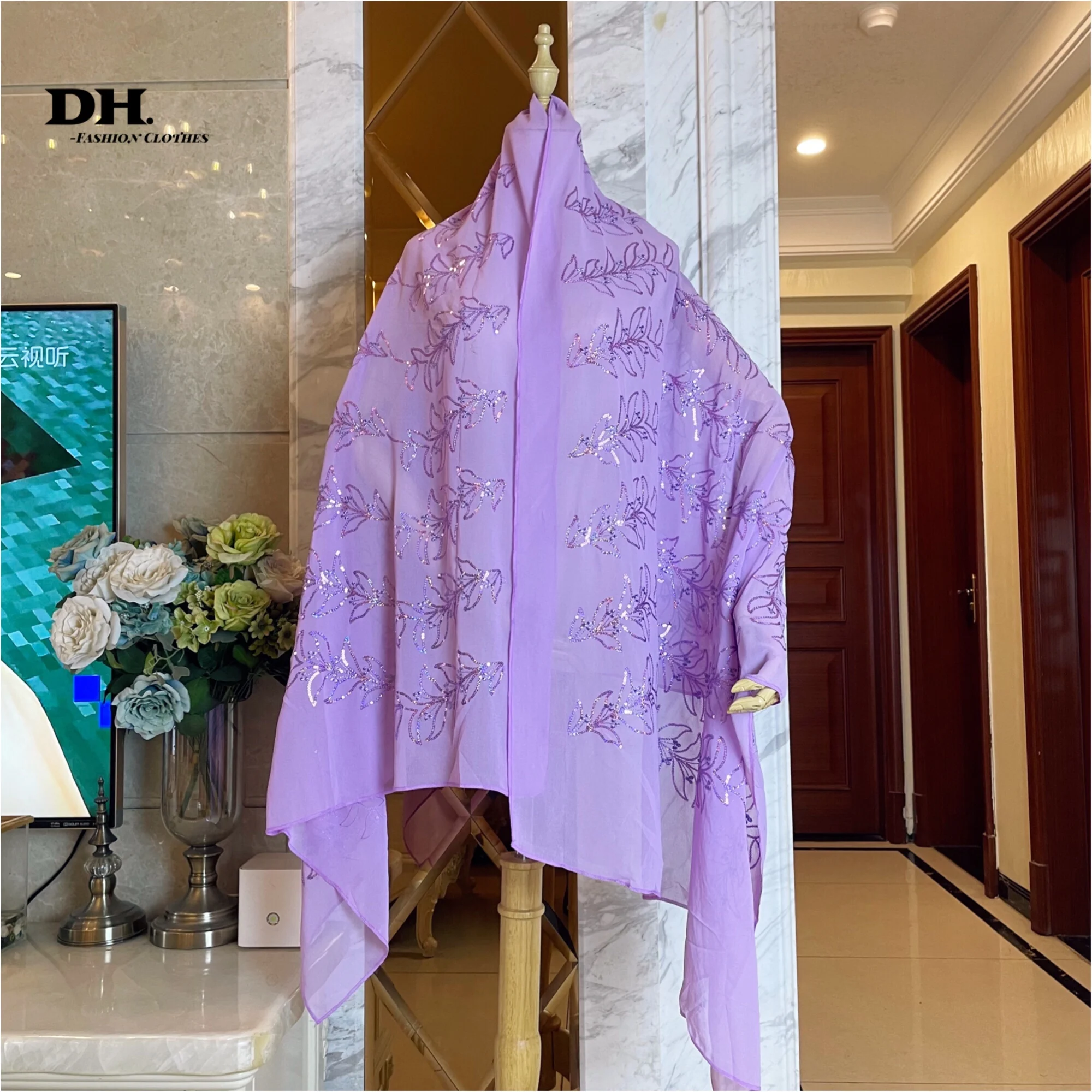 Новая модель Высококачественная мягкая шифоновая шаль длинная из пашмины