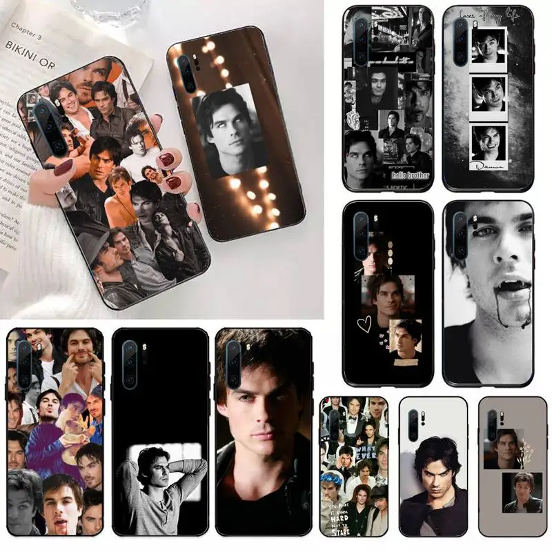 

Damon Salvatore The Vampire Diaries Phone Case For Huawei honor Mate 10 20 30 40 i 9 8 pro x Lite P smart 2019 Y5 2018 nova 5t